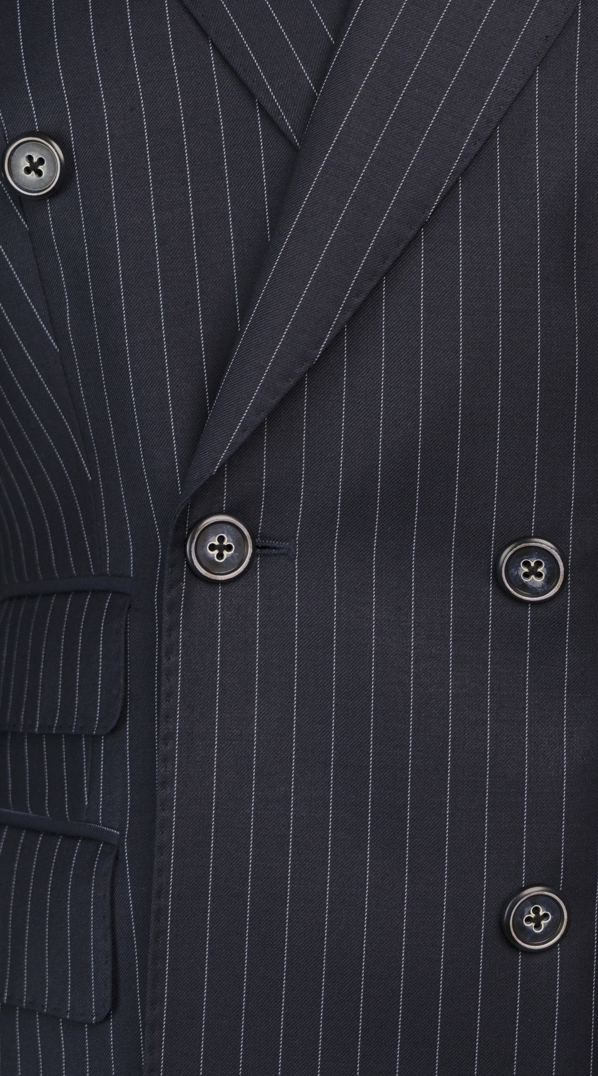 Midnight Blue Pinstripe Suit