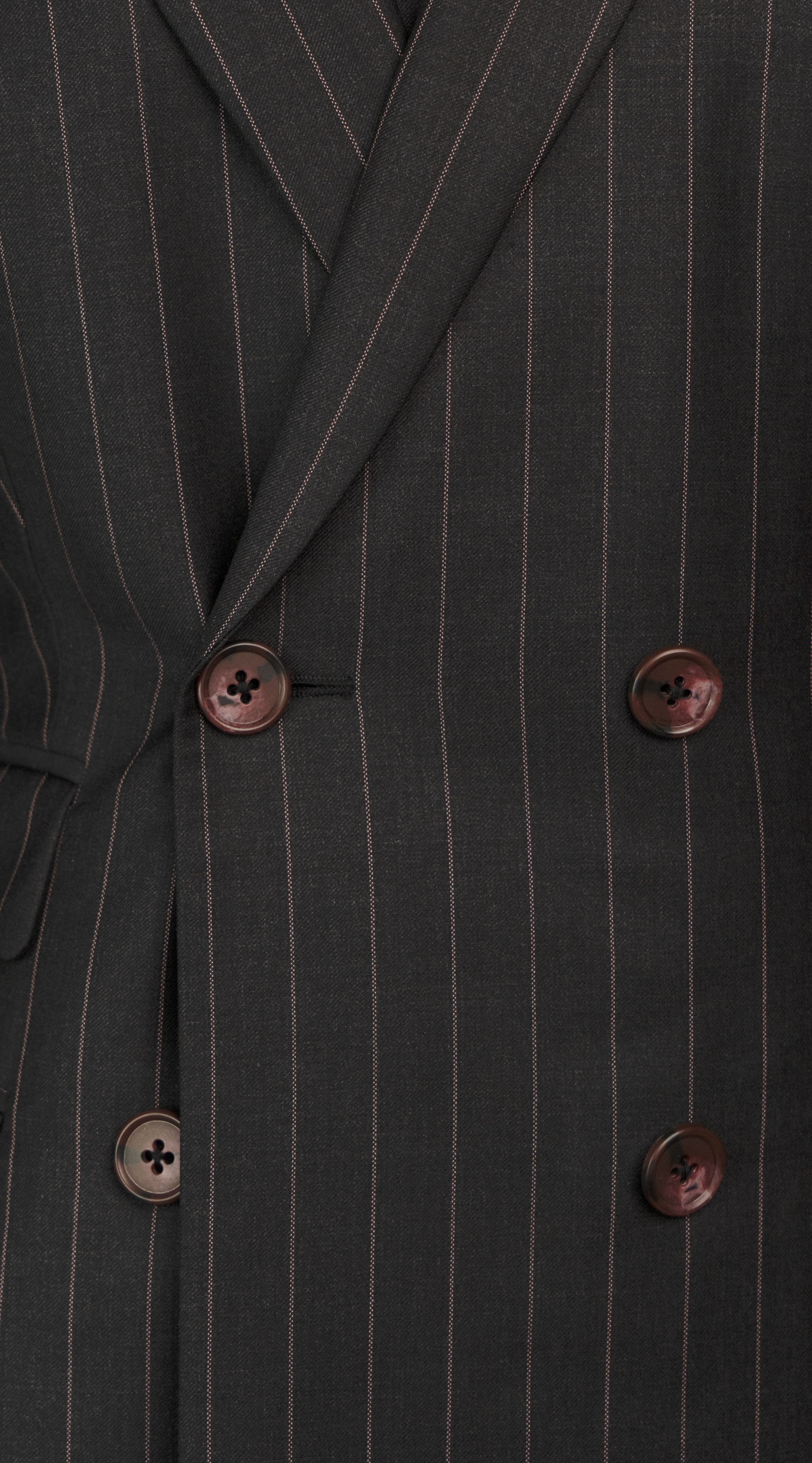 Chocolate with Pink Pinstripe Suit