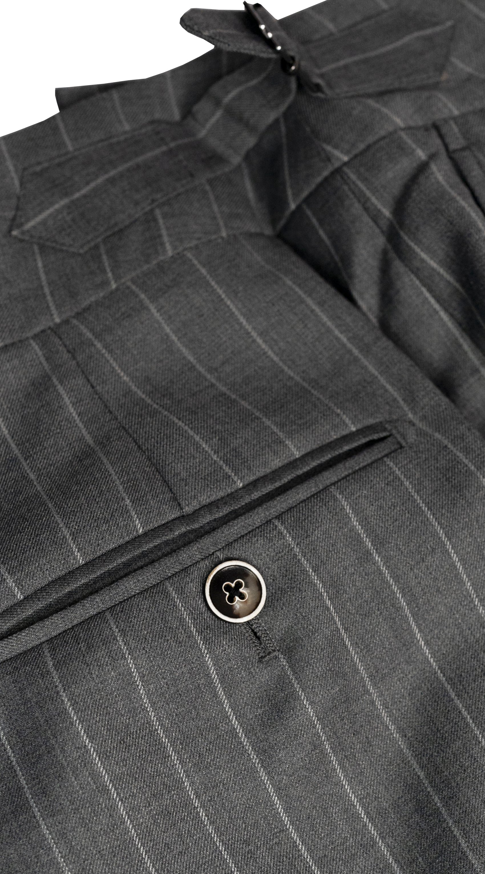 Charcoal Grey Pinstripe Suit