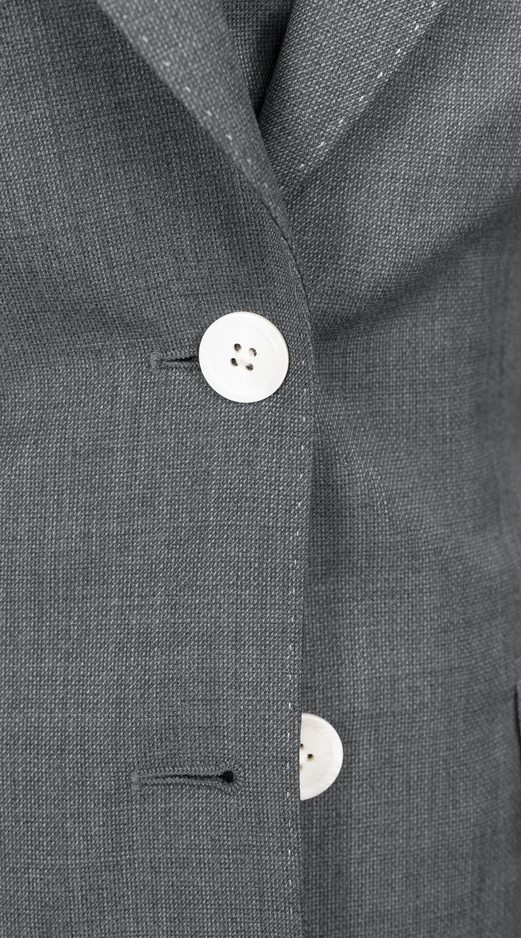 Graphite Grey Three-Piece Wool Suit