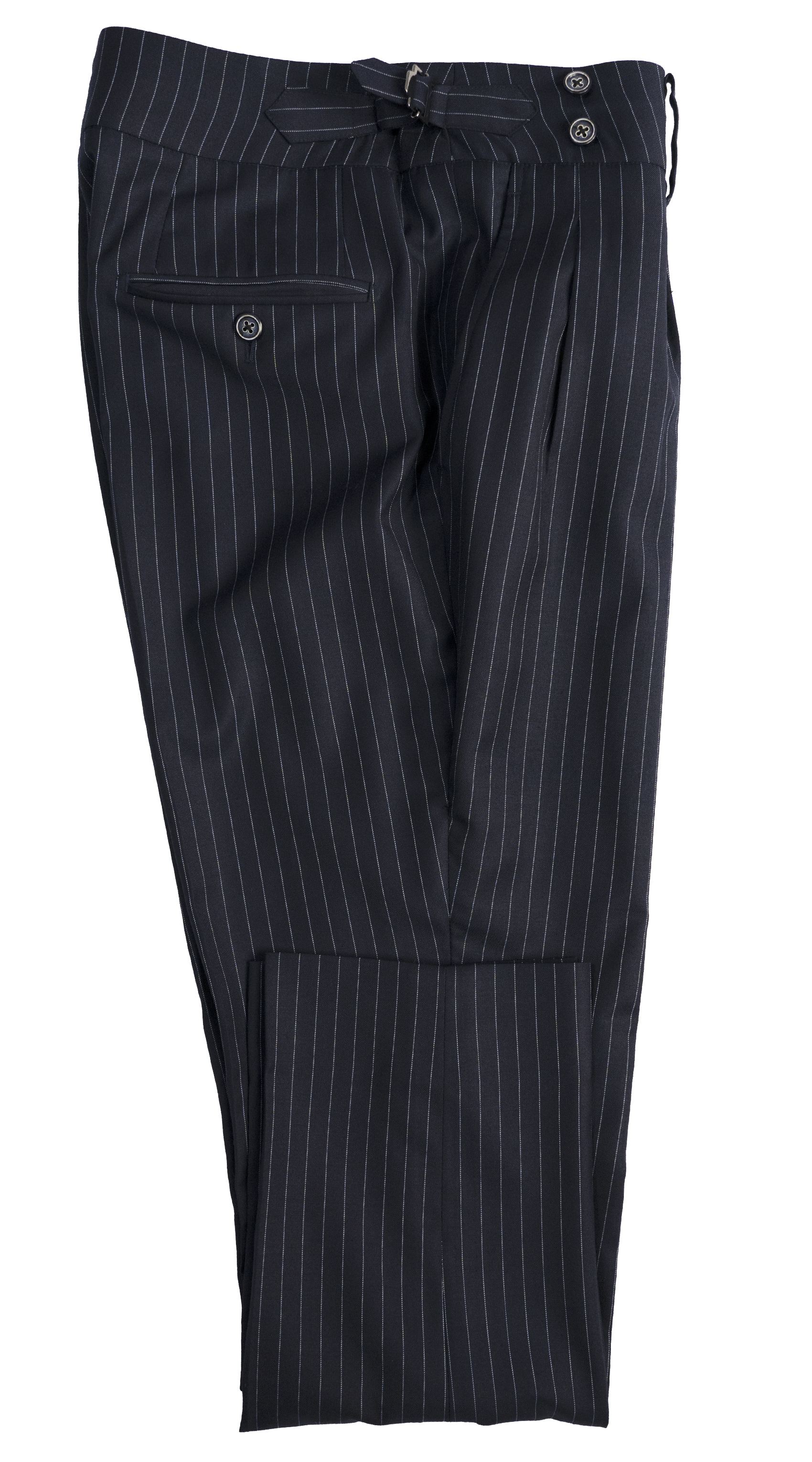 Midnight Blue Pinstripe Suit