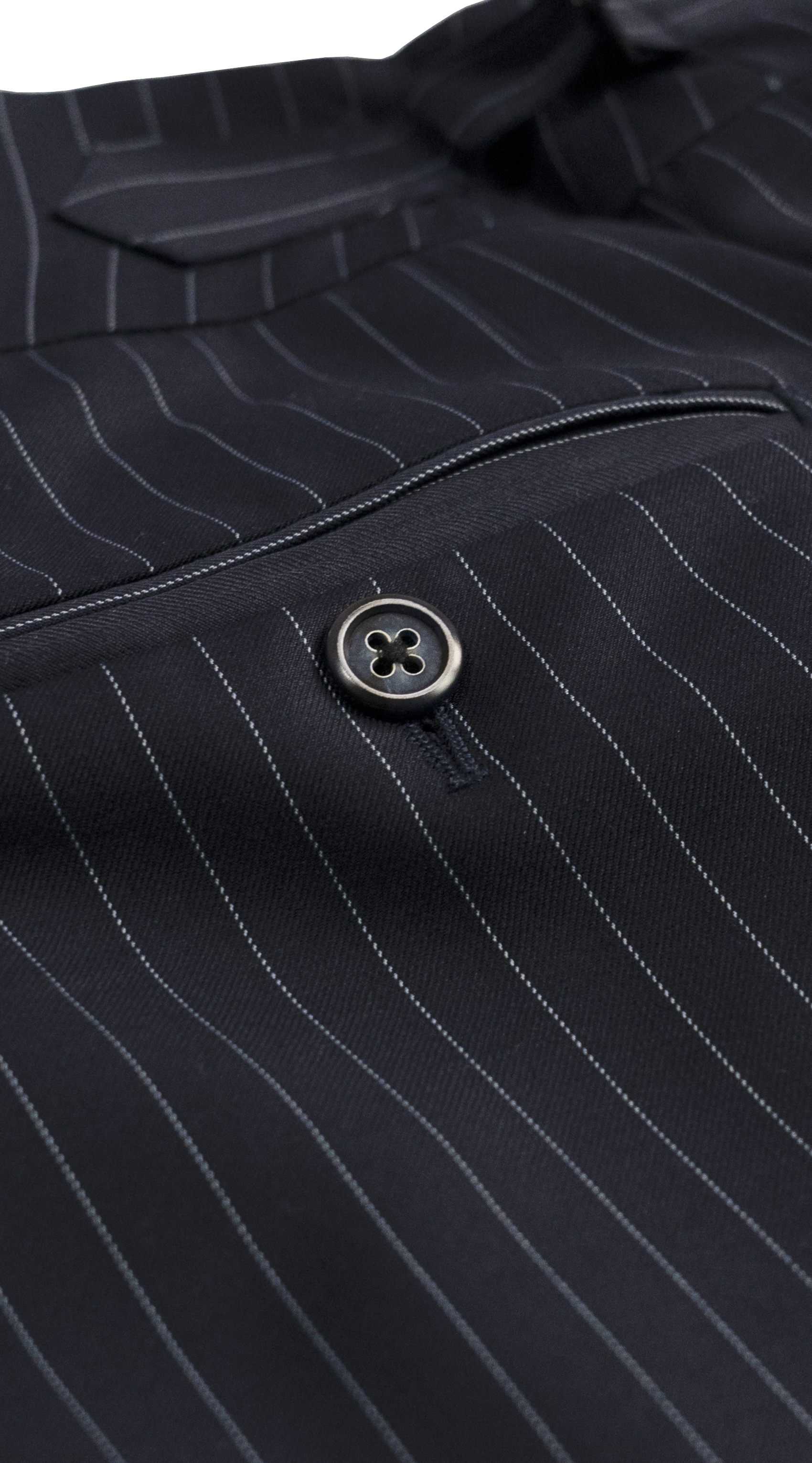 Midnight Blue Pinstripe Suit