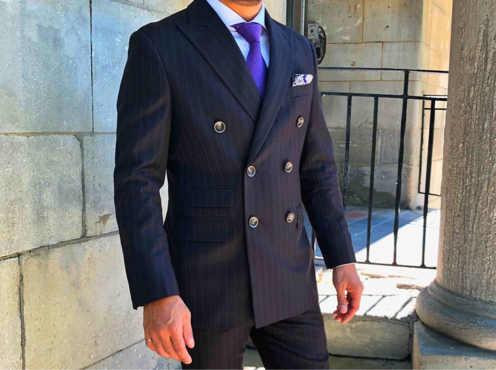 Modern double hotsell breasted suit