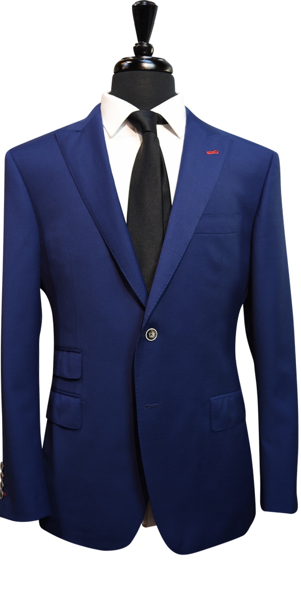 Classic Royal Blue Wool Suit