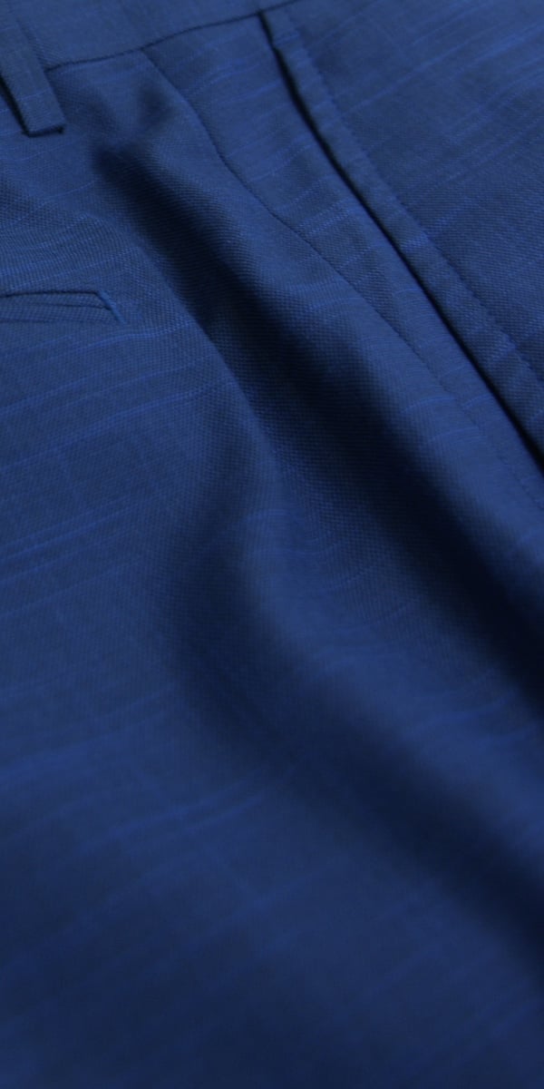 Cobalt Textured Wool Suit