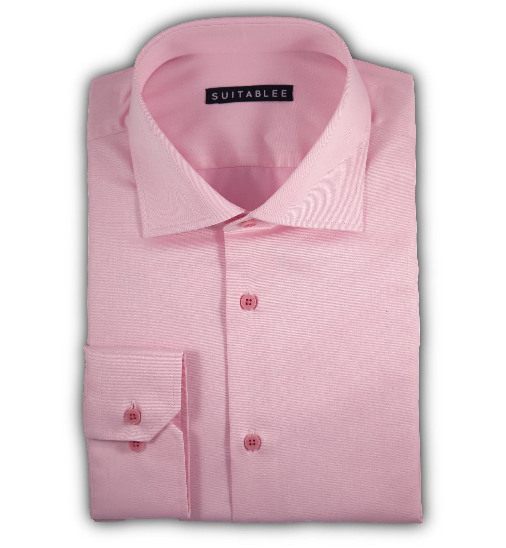 Pink Twill Dress Shirt