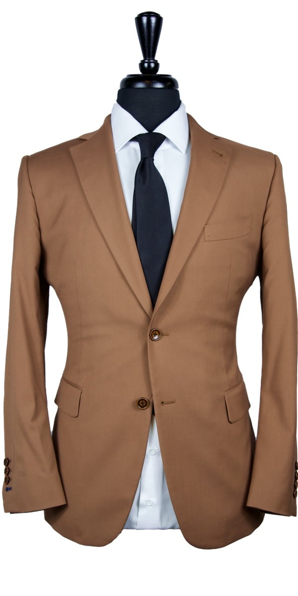 Tawny Brown Wool Suit