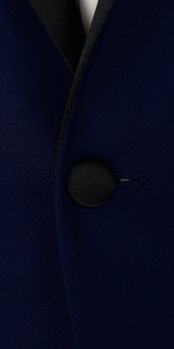 Blue Dobby Wool Tuxedo