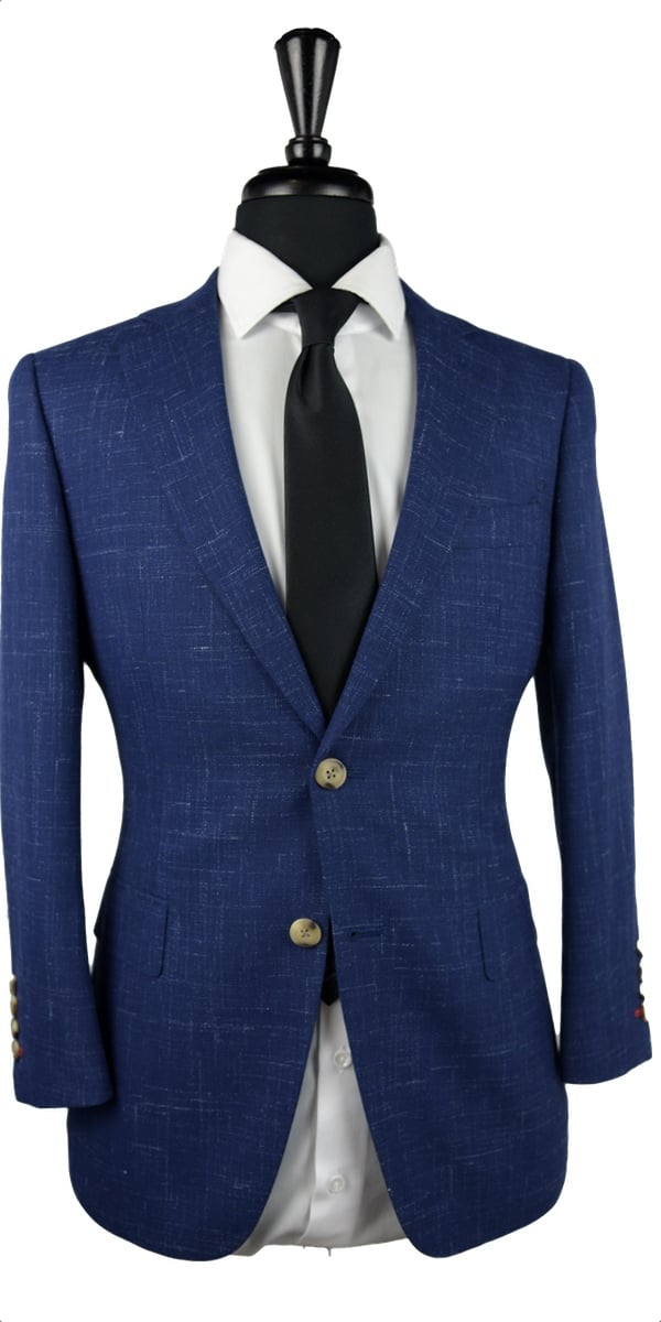 Blue Canvas Wool Suit Blue Canvas Wool Suit