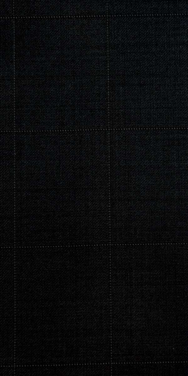 Black Windowpane Wool Suit Black Windowpane Wool Suit