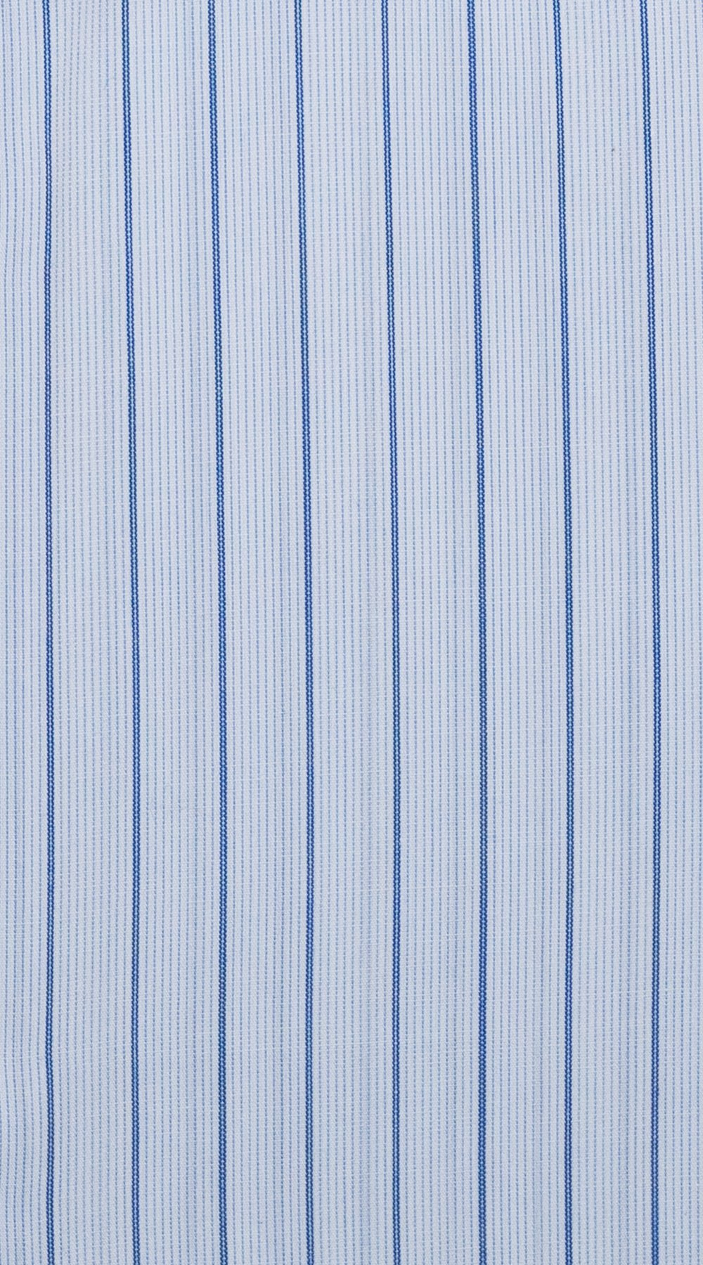 Chemise Habillée Blanche Rayures Bleues
