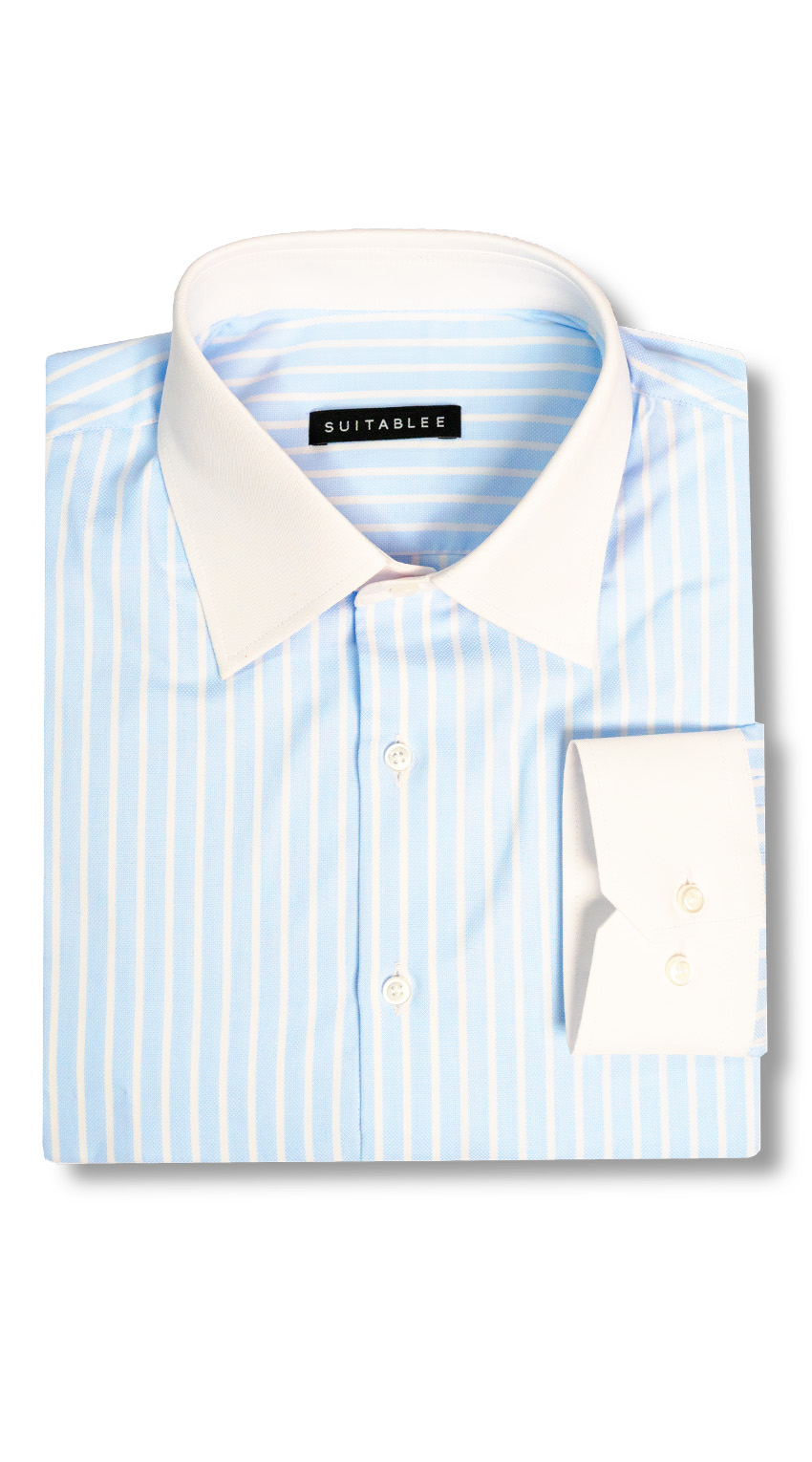 Chemise Rayée Bleue Blanche