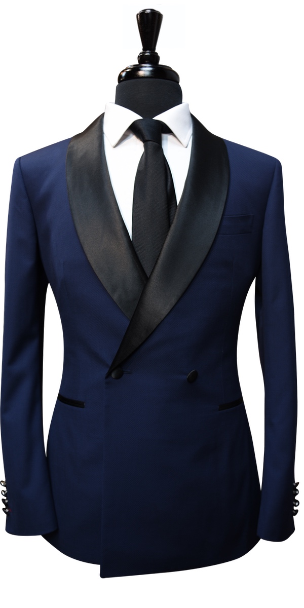 Blue Birdseye Wool Tuxedo Blue Birdseye Wool Tuxedo