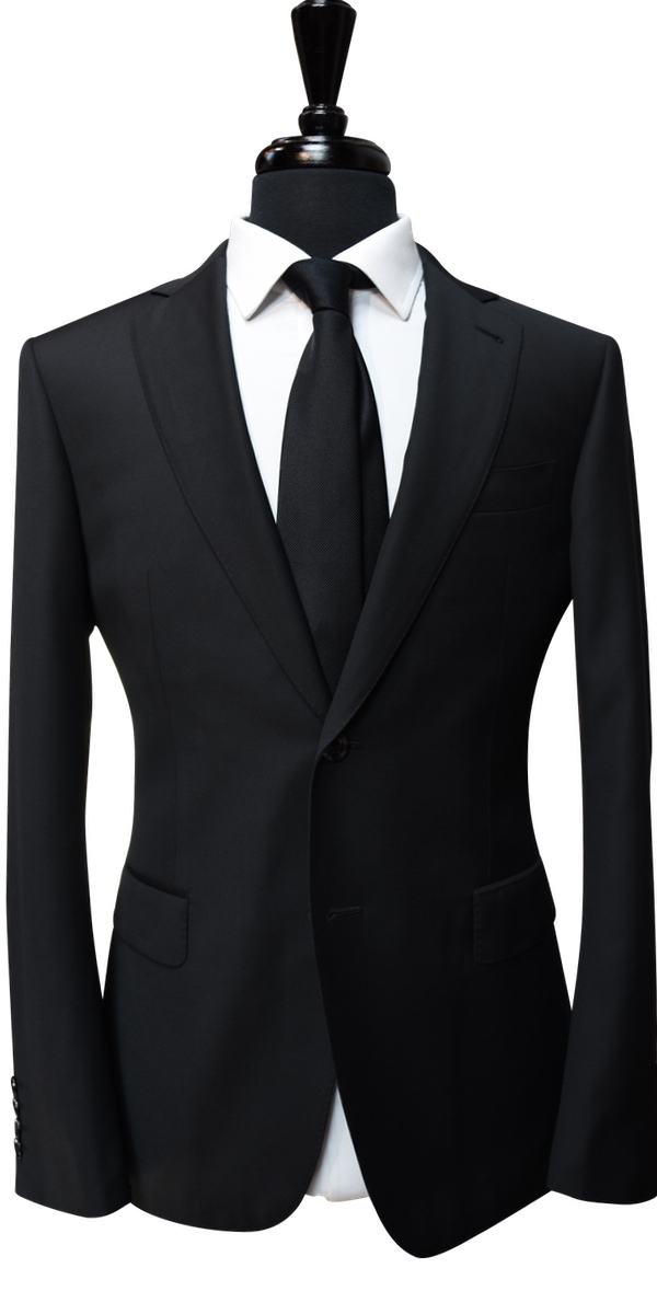 Classic Black Wool Suit Classic Black Wool Suit