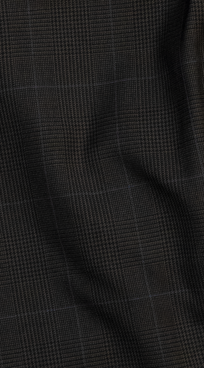 Brown Prince of Wales Wool Suit With Blue Overcheck Brown Prince of Wales Wool Suit With Blue Overcheck