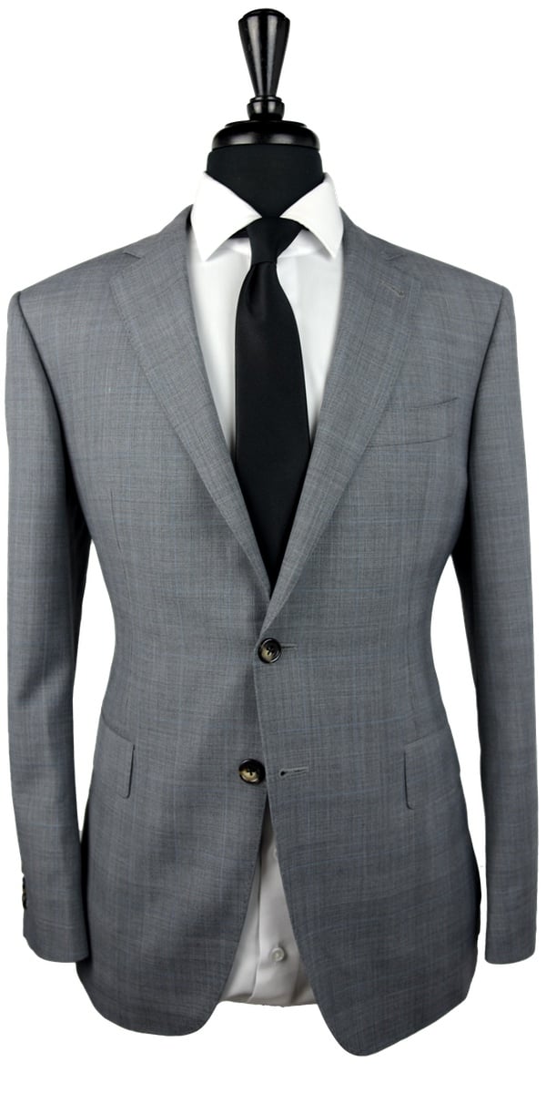 Grey Prince of Wales Wool Suit Grey Prince of Wales Wool Suit