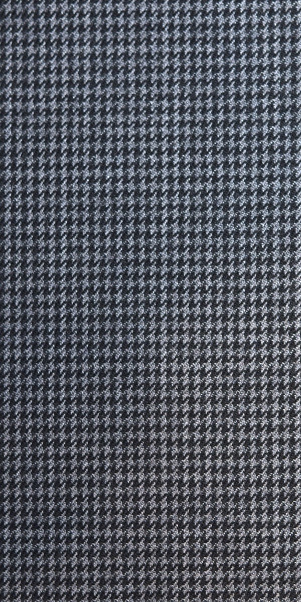 Grey Houndstooth Wool Suit