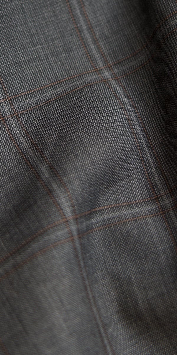 Grey with Brown Windowpane Suit Grey with Brown Windowpane Suit