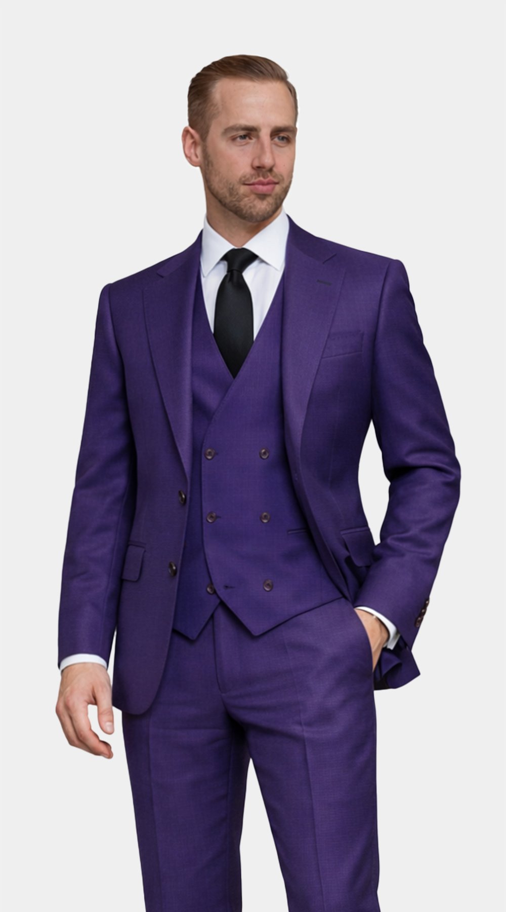 Complet Laine Violet Améthyste