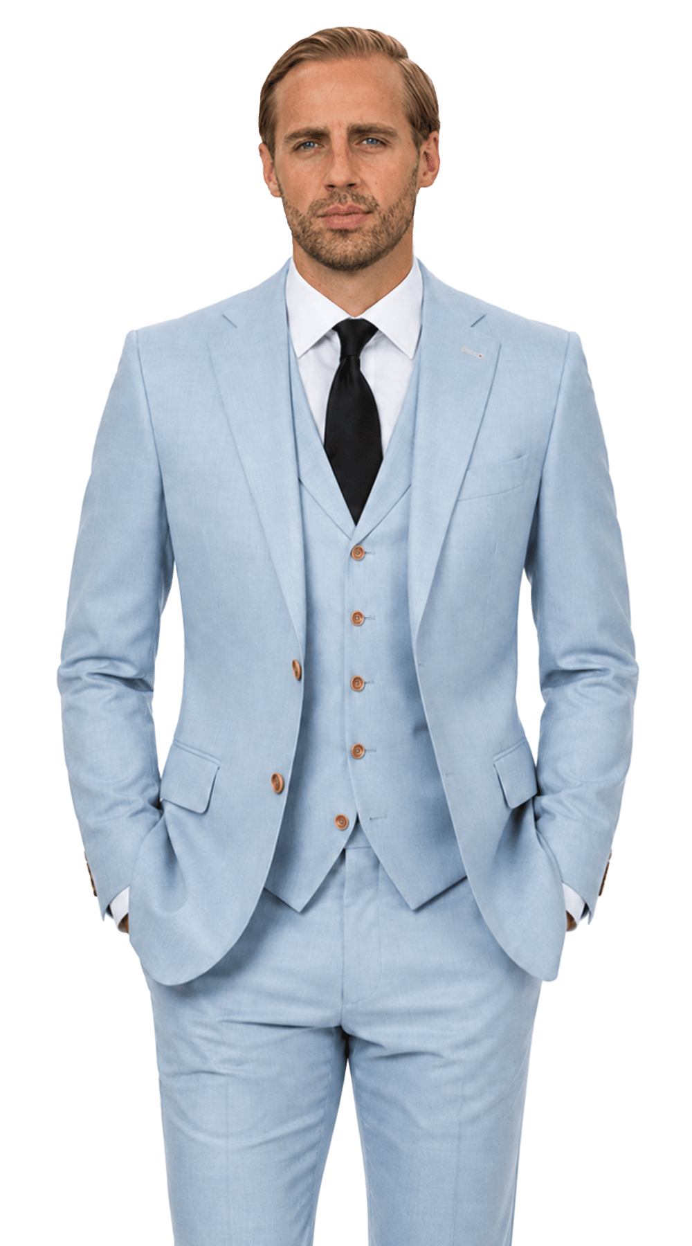 Baby Blue Three-Piece Suit Baby Blue Three-Piece Suit