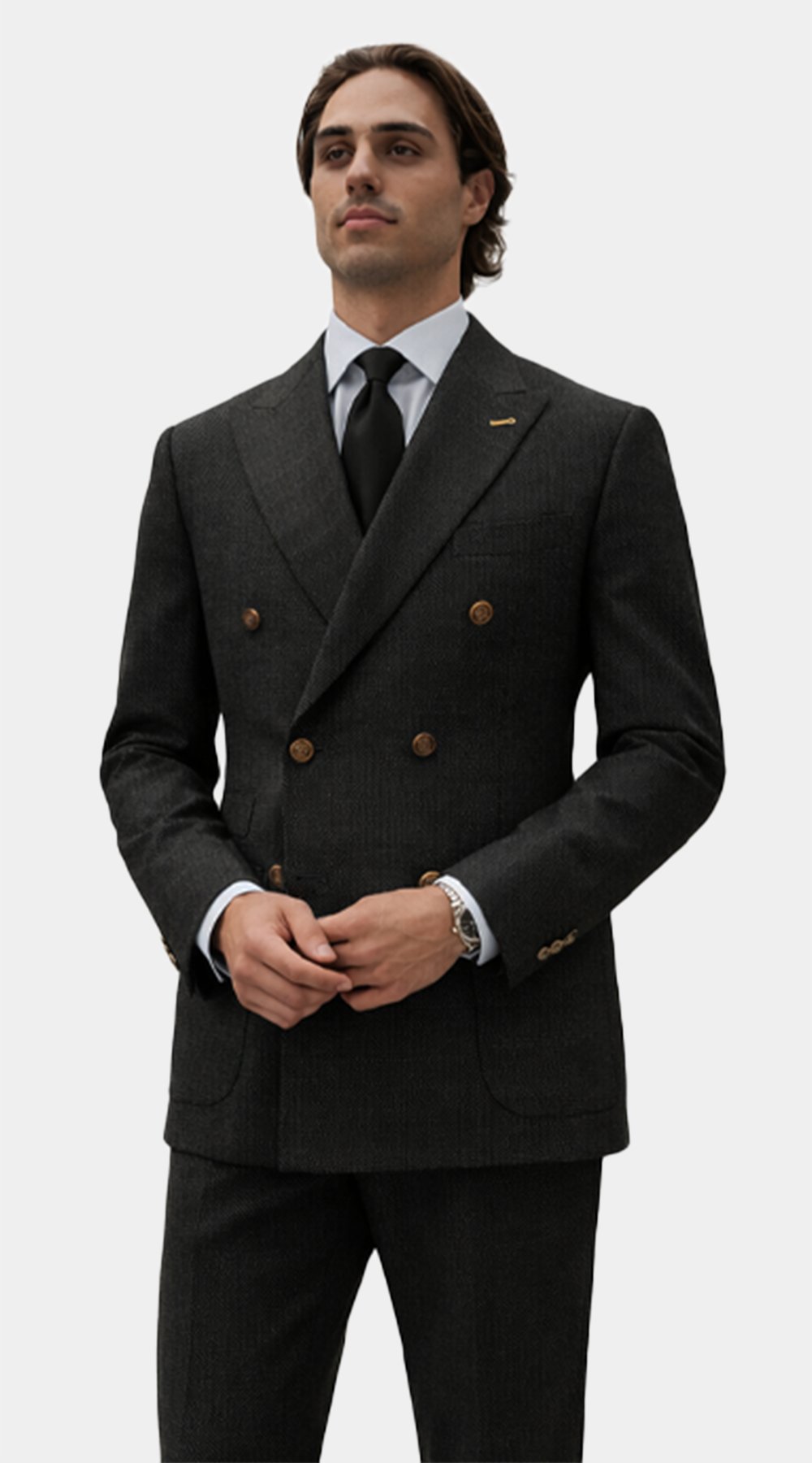 Complet Croisé Obsidian Charcoal