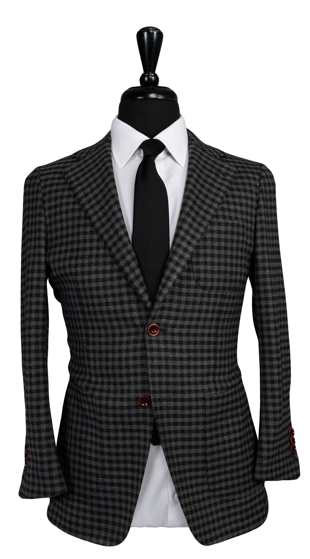 Black Gingham Check Windsor Suit