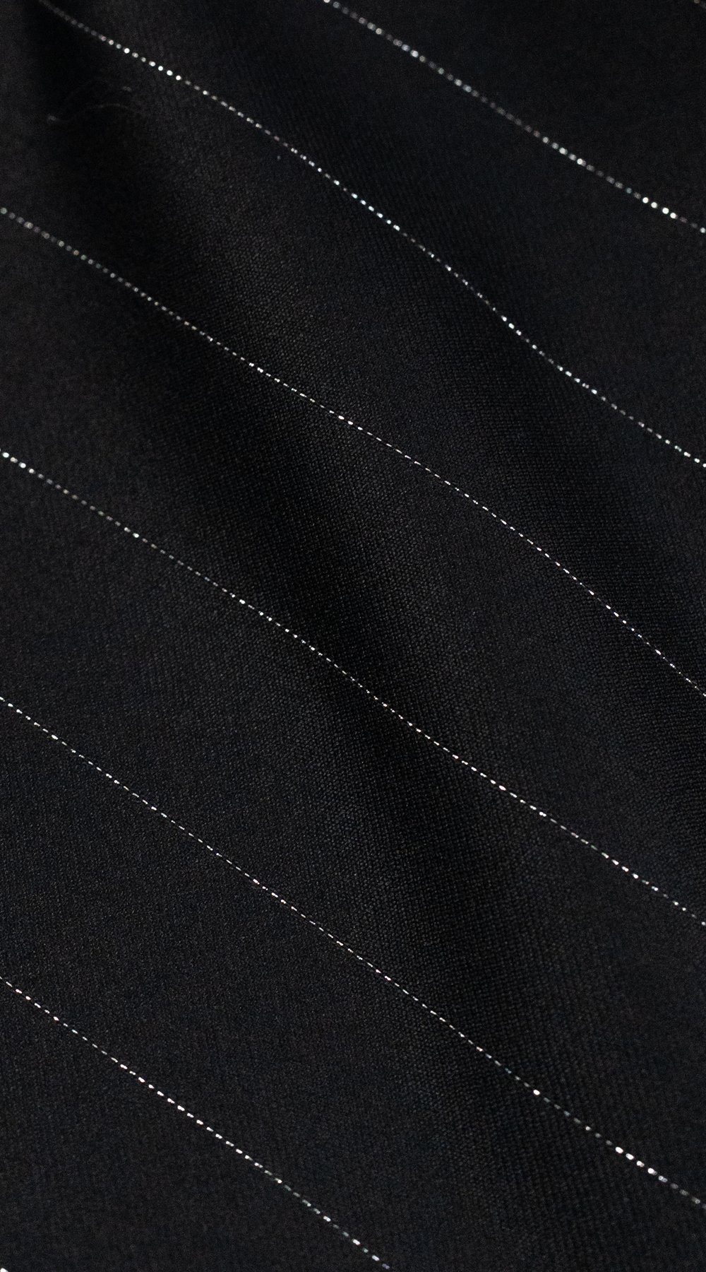 Black Pinstripe Wool Suit