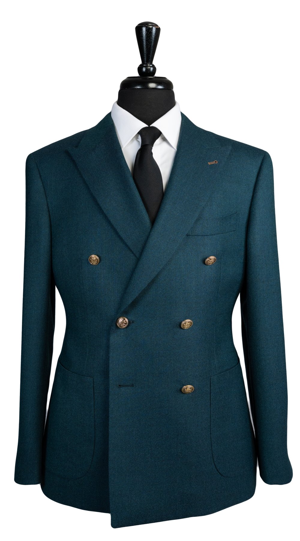 Teal Monarch Double-Breasted Suit