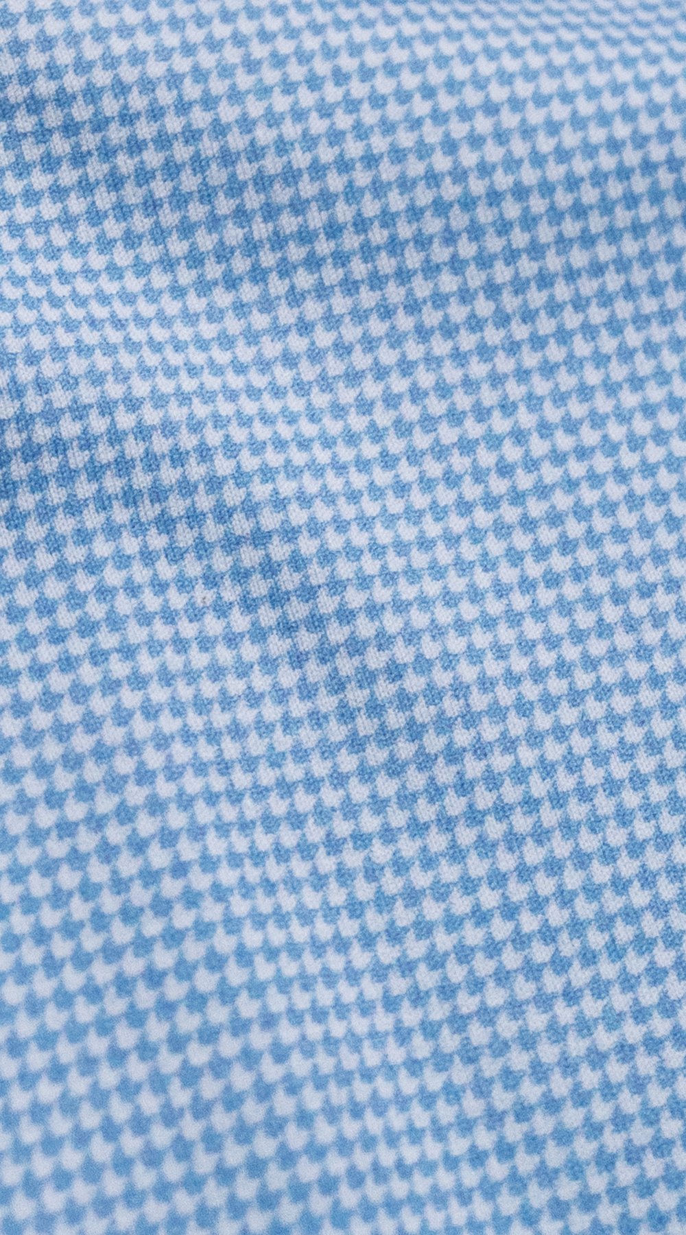 Blue Houndstooth Dress Shirt