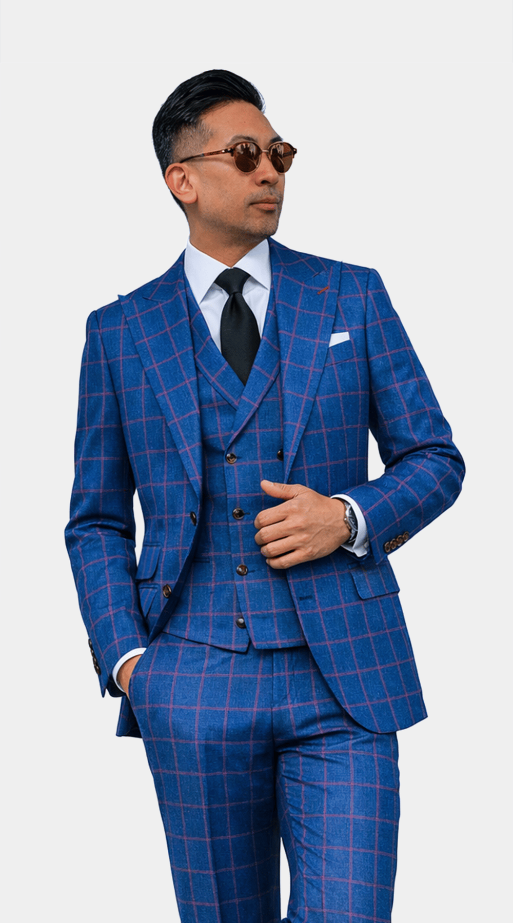 Complet Laine Bleu Saphir