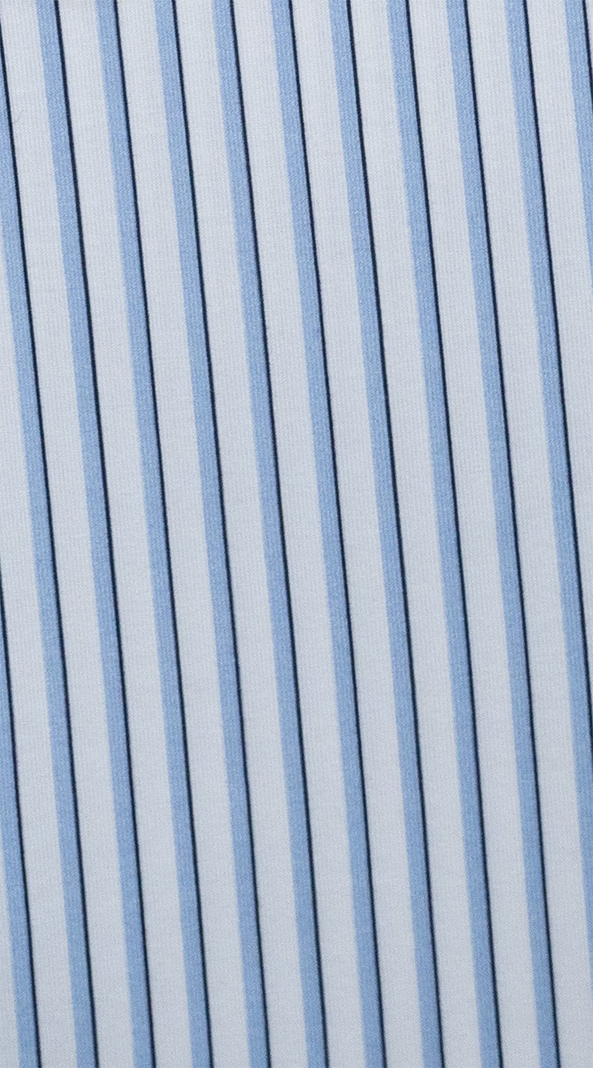 Blue Stripe Stretch Dress Shirt