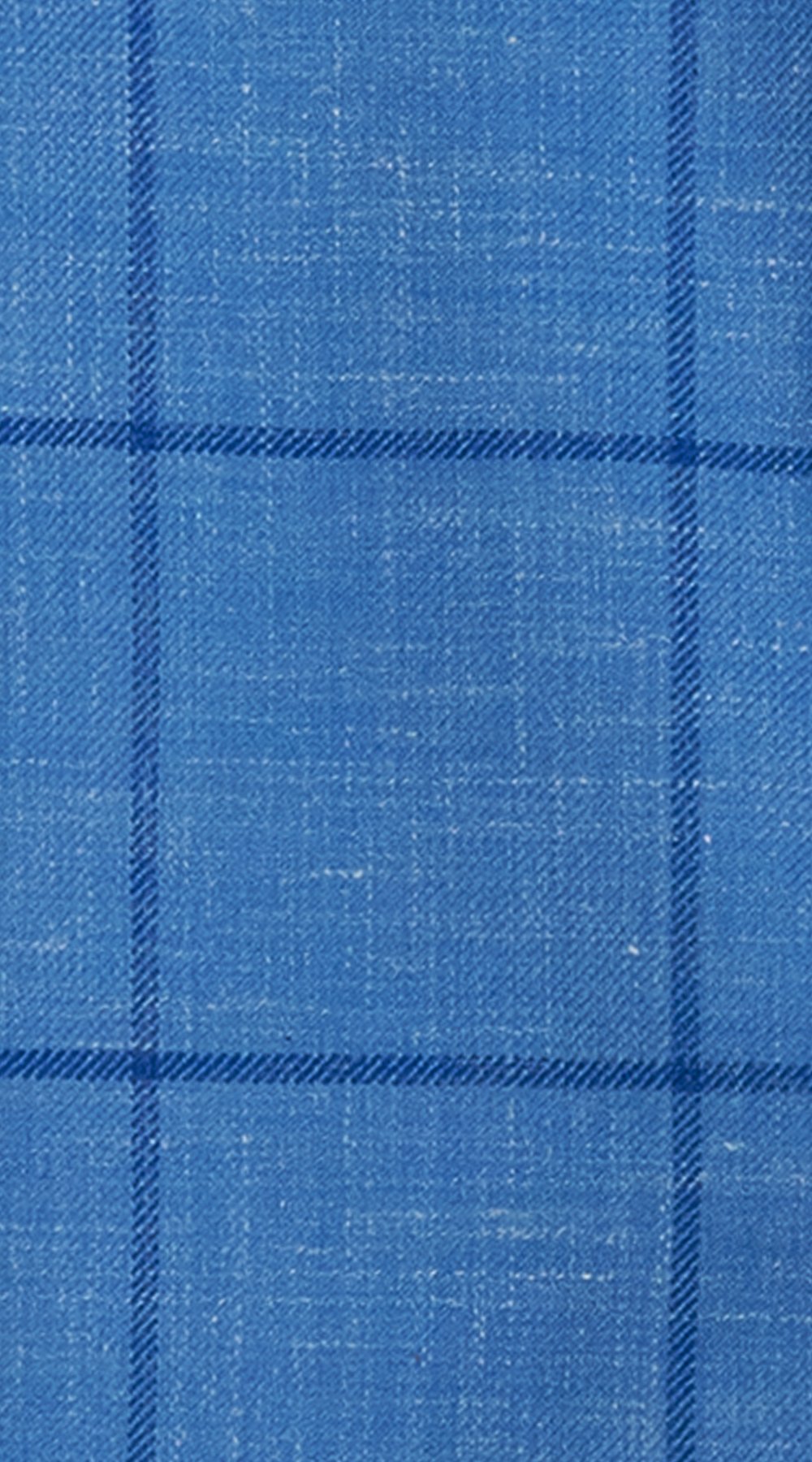 Complet Trois Pièces Carreaux Bleu Windowpane