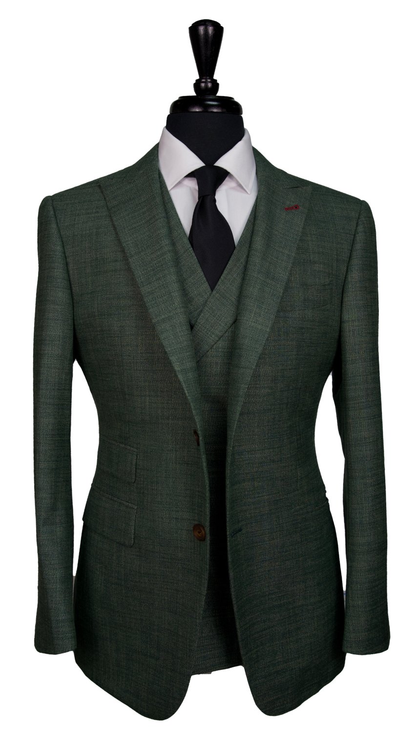 Textured Leaf Green Suit Textured Leaf Green Suit
