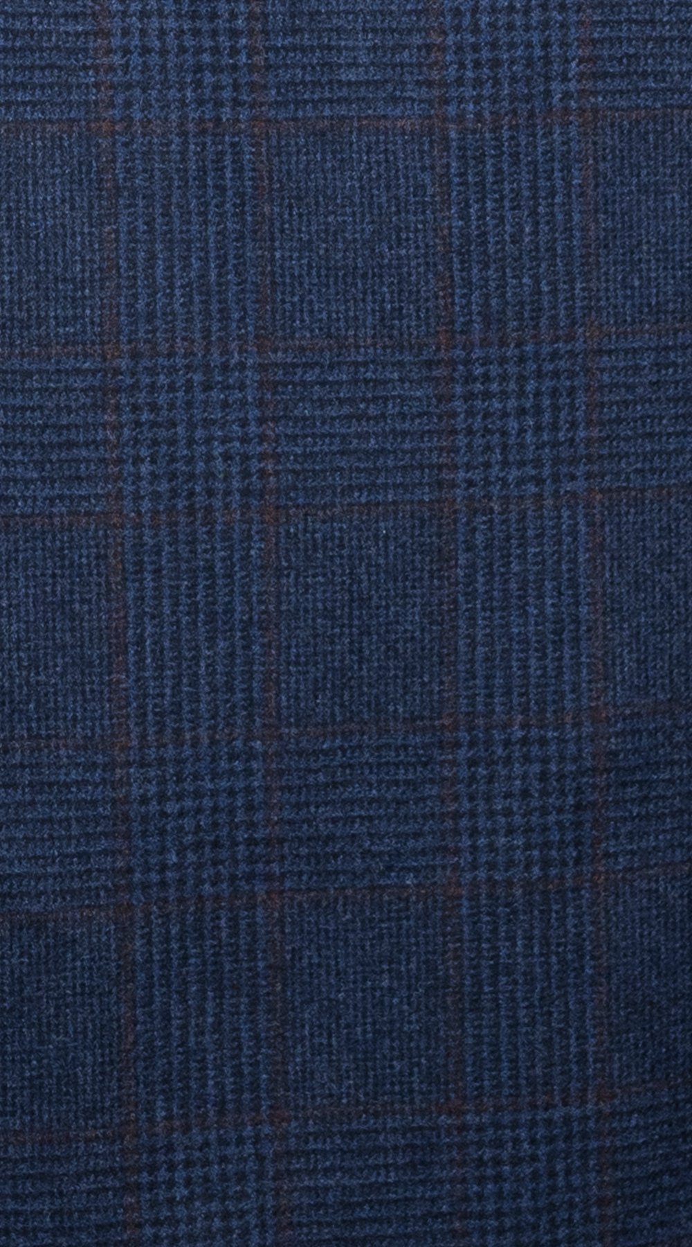 Navy Plaid Double-Breasted Overcoat Navy Plaid Double-Breasted Overcoat