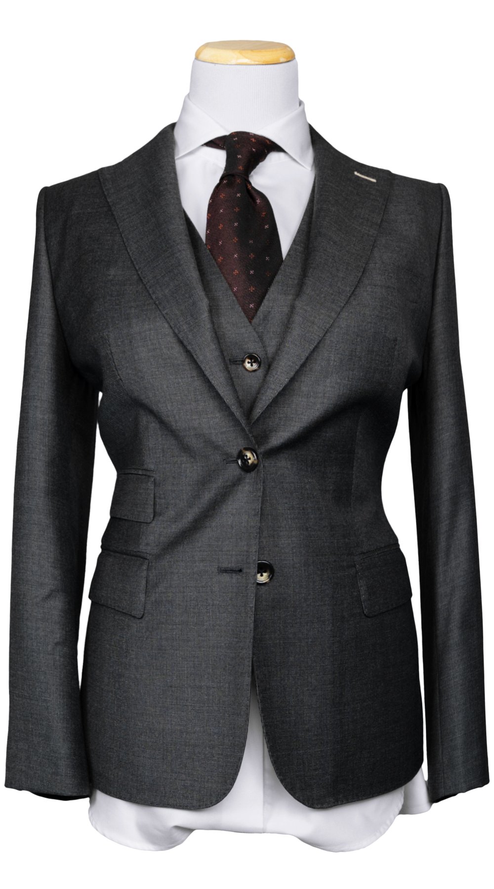Charcoal Birdseye Wool Suit Charcoal Birdseye Wool Suit