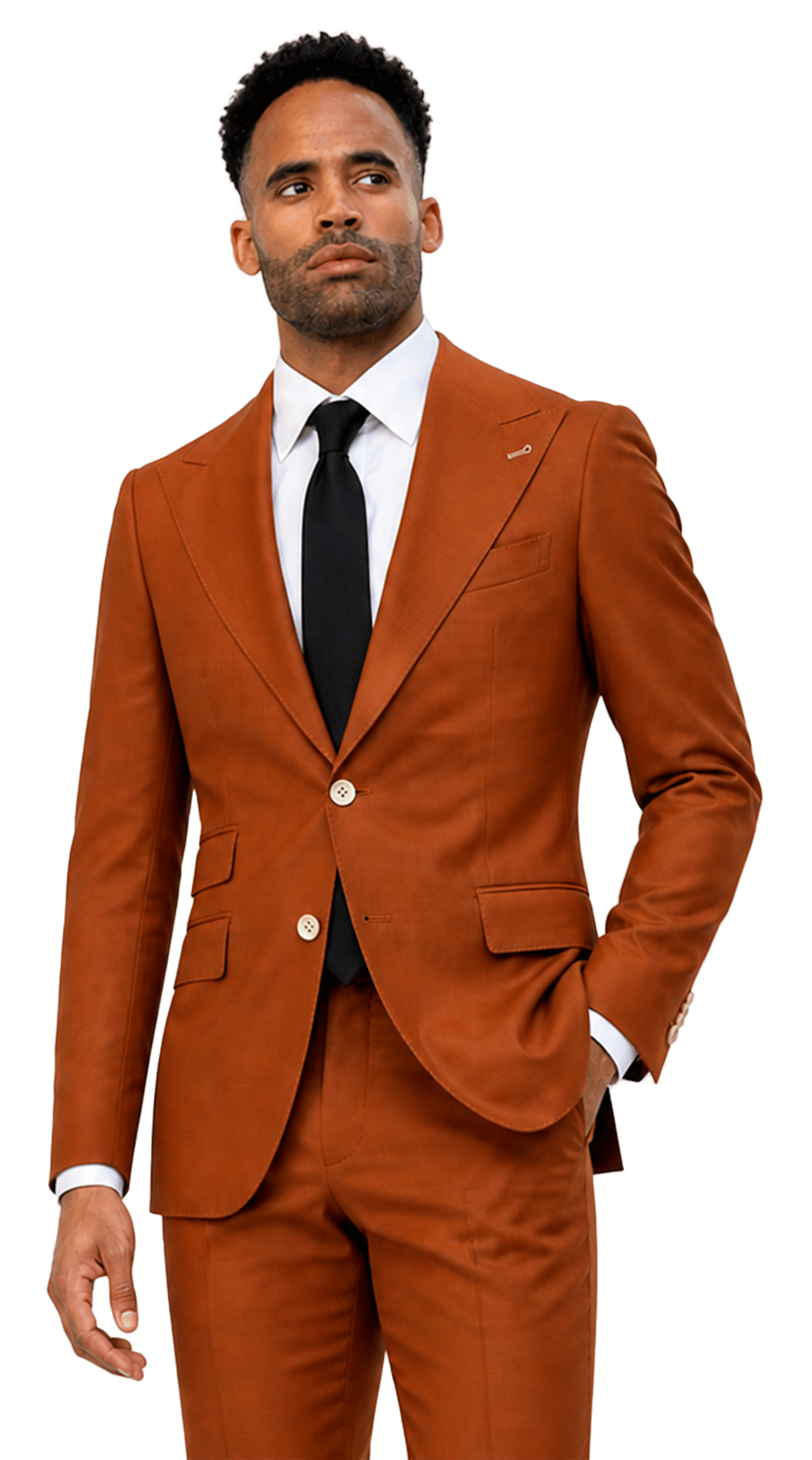 Cider Orange Wool Suit