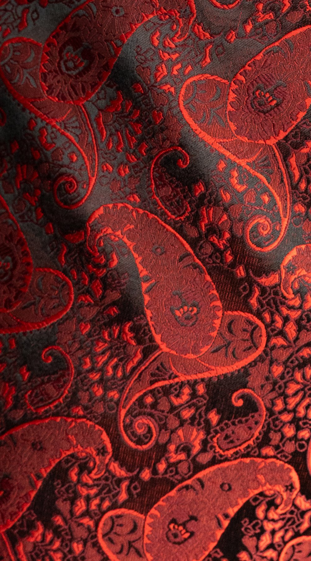 Crimson Paisley Jacquard Tuxedo