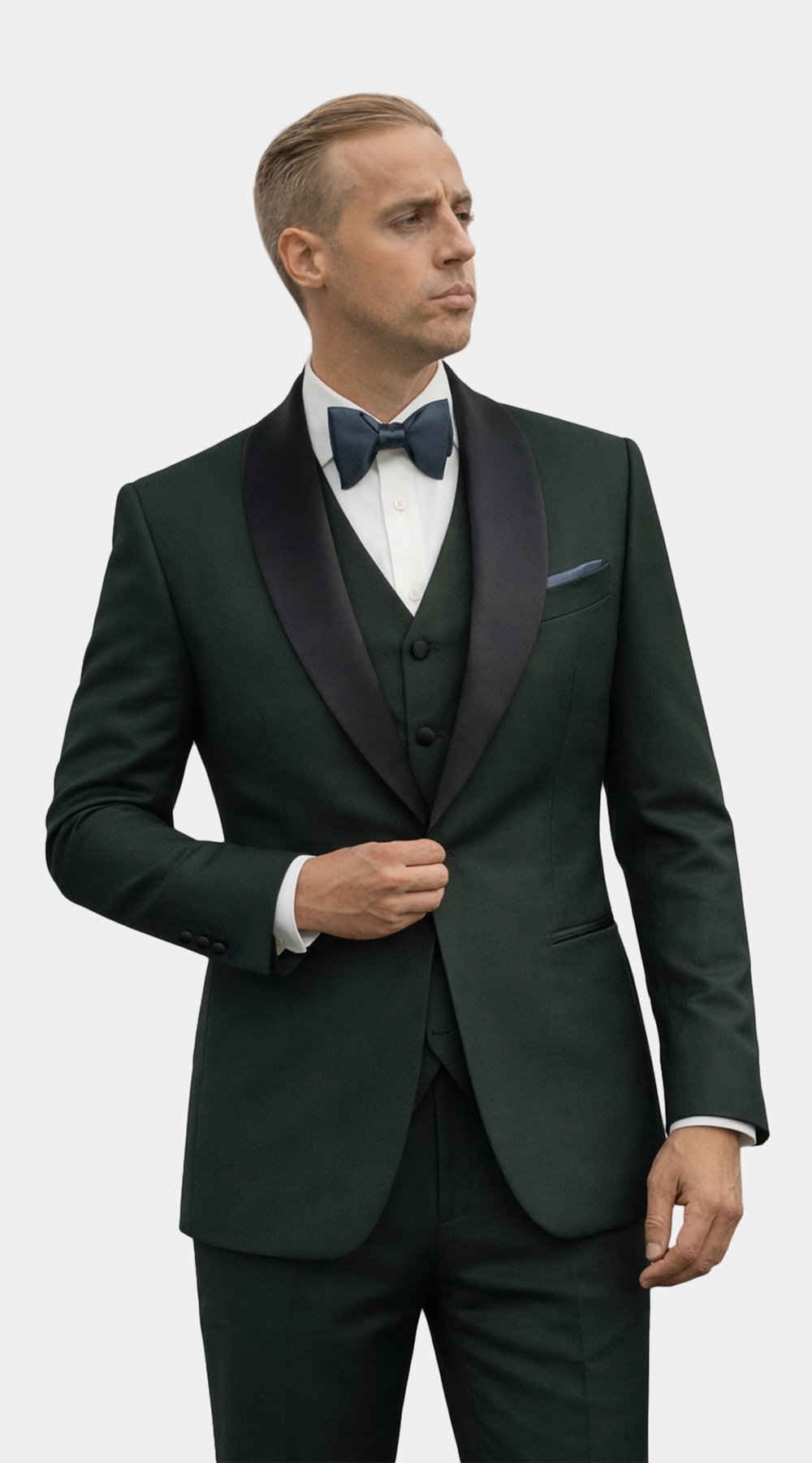 Tuxedo Deep Pine Châle Noir