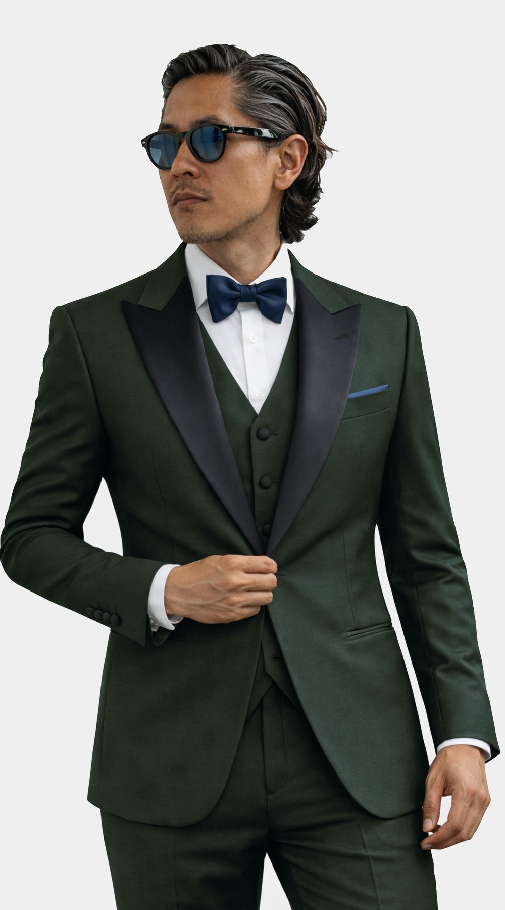 Tuxedo Deep Pine Châle Noir