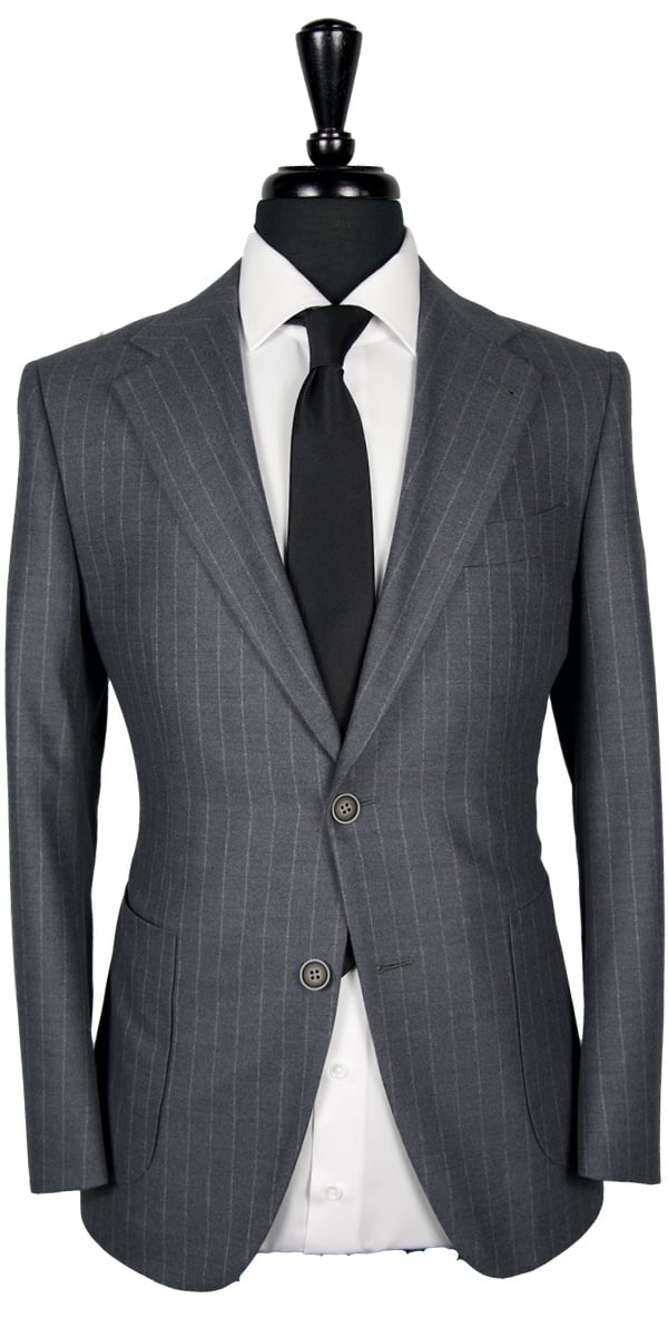 Grey Wool Pinstripe Suit Grey Wool Pinstripe Suit