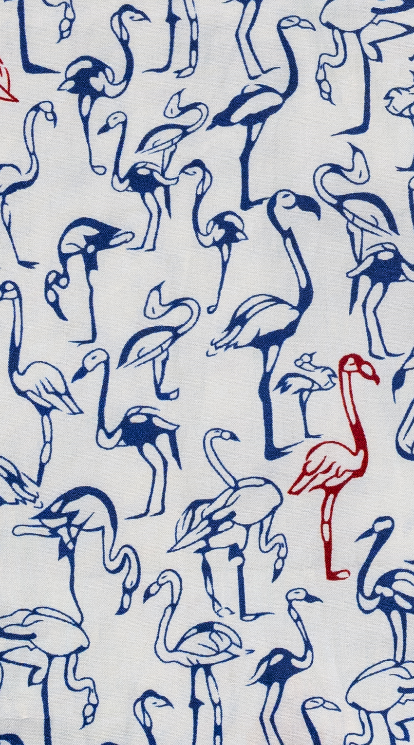 Navy Flamingo Dress Shirt Navy Flamingo Dress Shirt