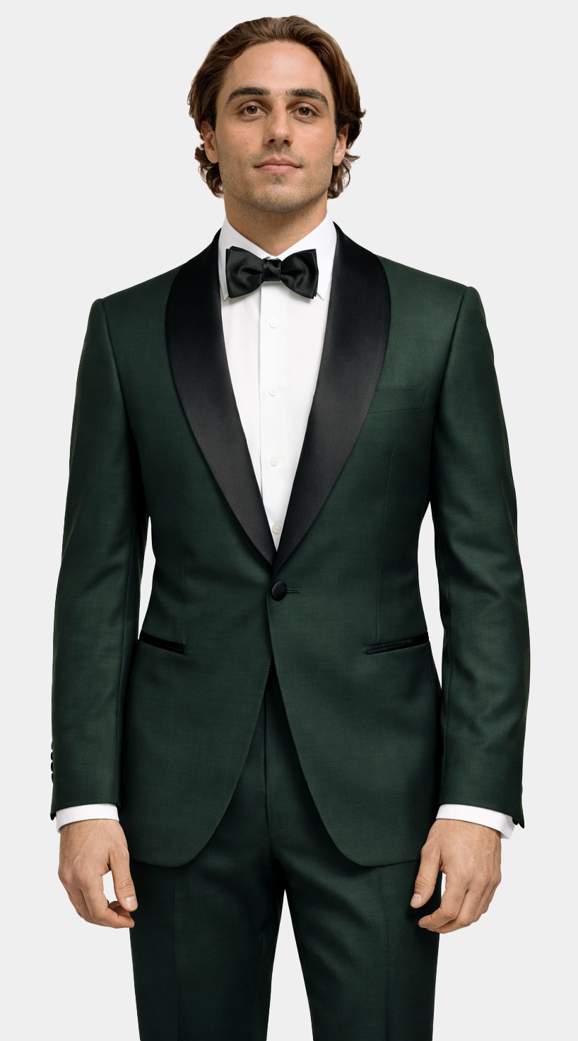Forest Green Twill Tux