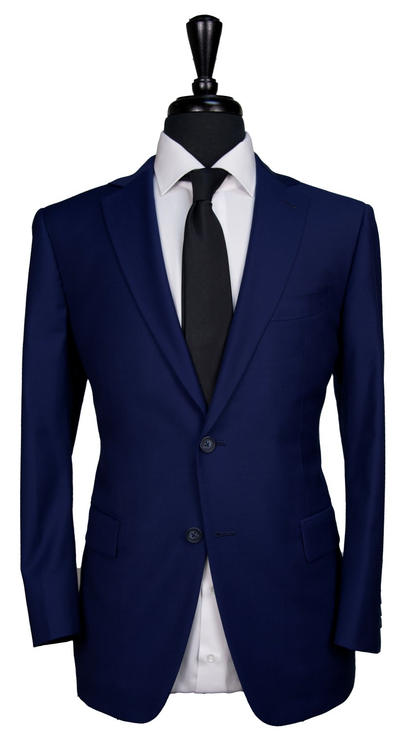 Navy Blue Hopsack Suit Navy Blue Hopsack Suit