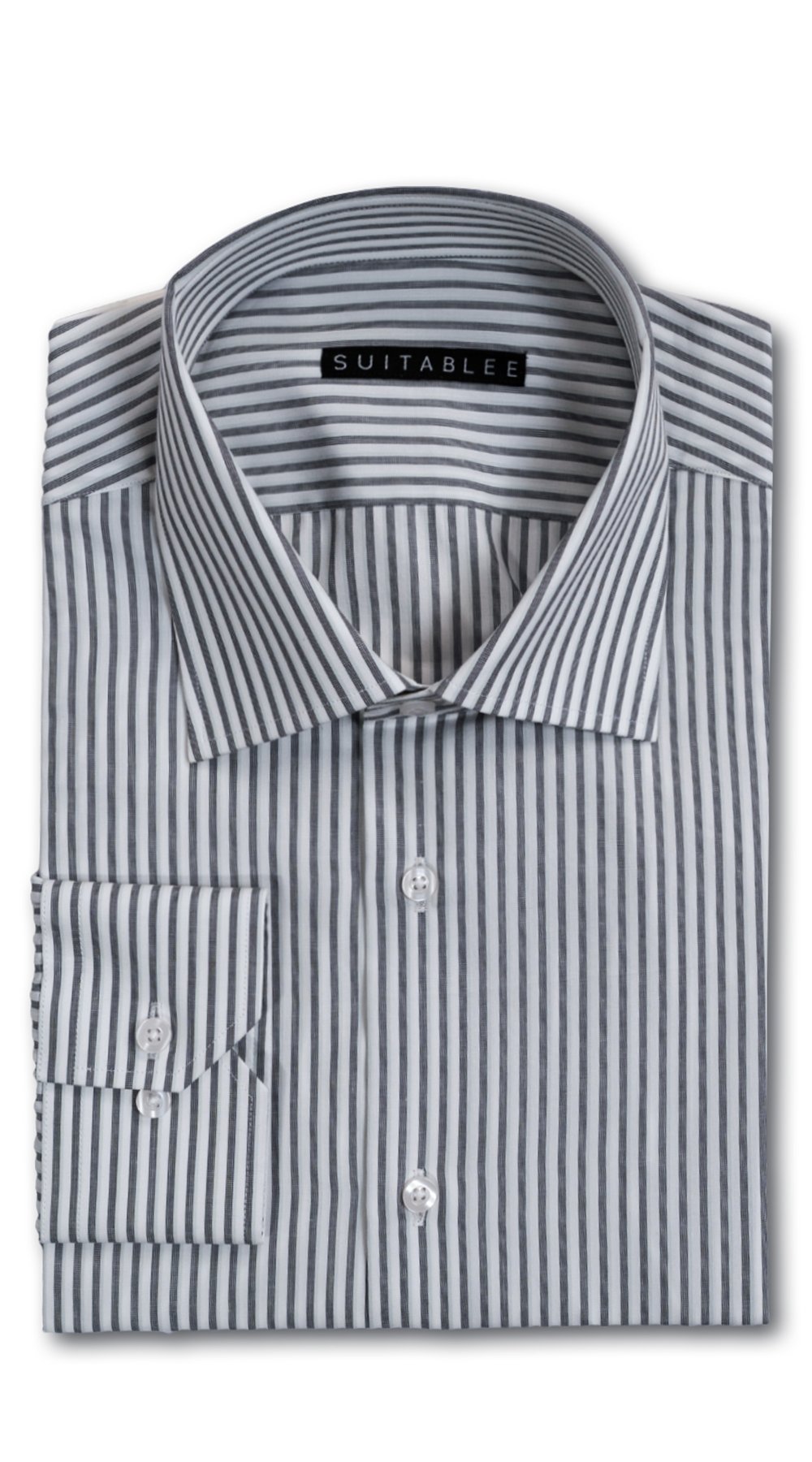 Chemise Habillée Rayures Graphite