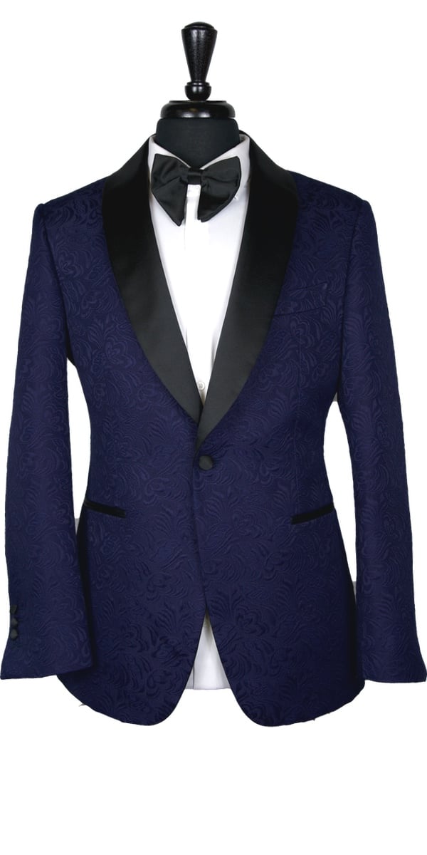 Blue Jacquard Tuxedo Blue Jacquard Tuxedo