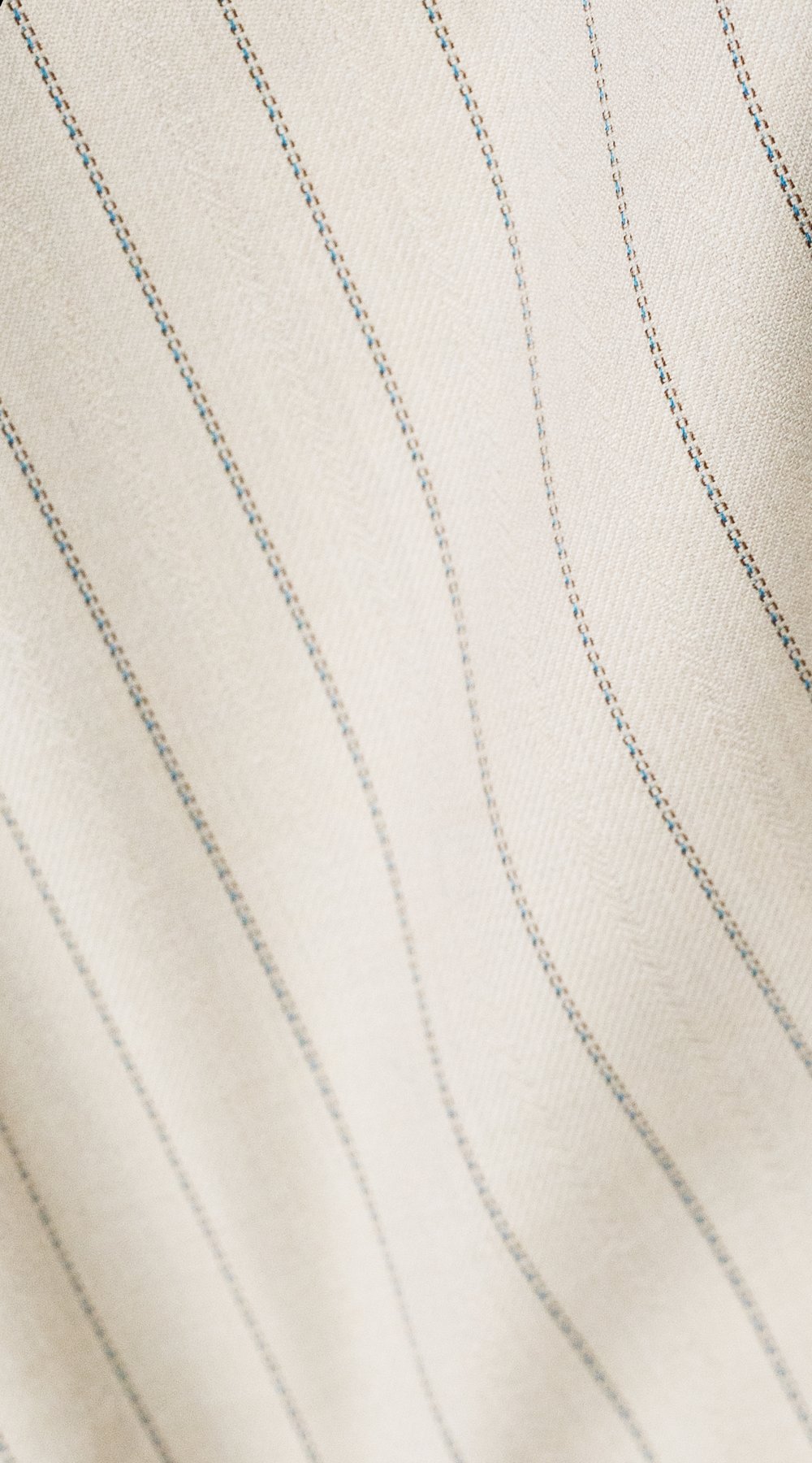 Ivory Pinstripe Double-Breasted Suit