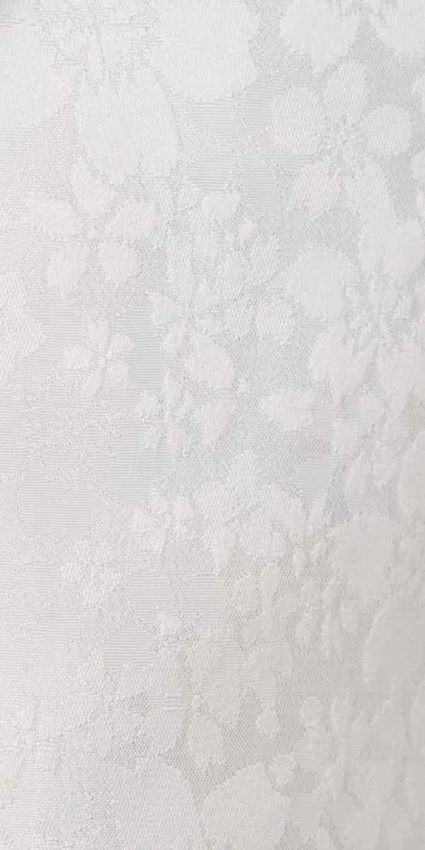 White Floral Jacquard Tuxedo White Floral Jacquard Tuxedo