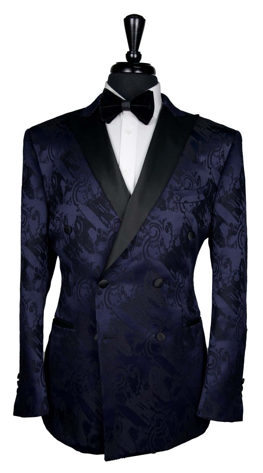 Royal Blue Jacquard Tuxedo Royal Blue Jacquard Tuxedo