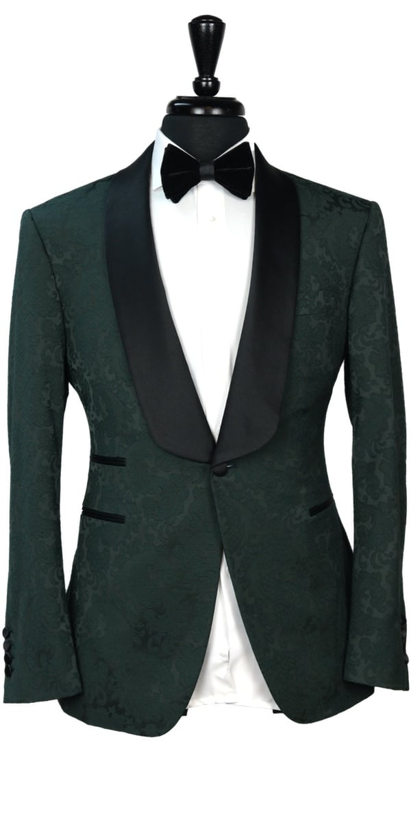 Deep Green Jacquard Tuxedo Deep Green Jacquard Tuxedo