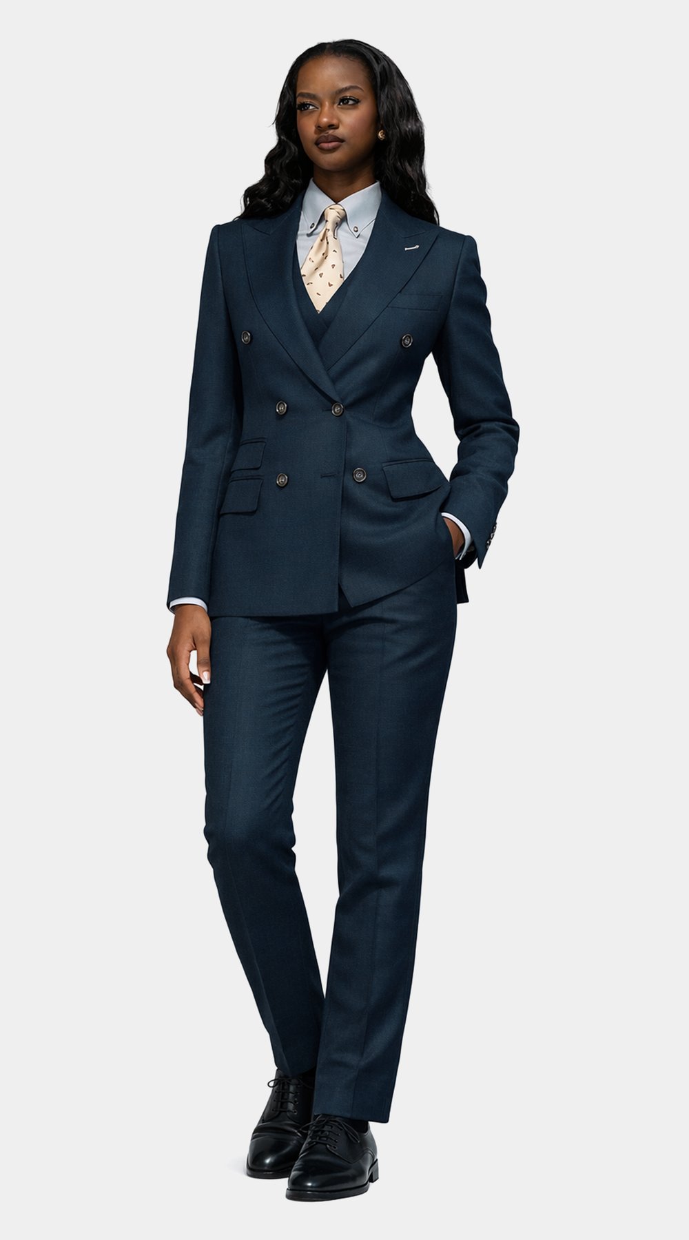 Jorgecarli Blue Double-breasted Suit